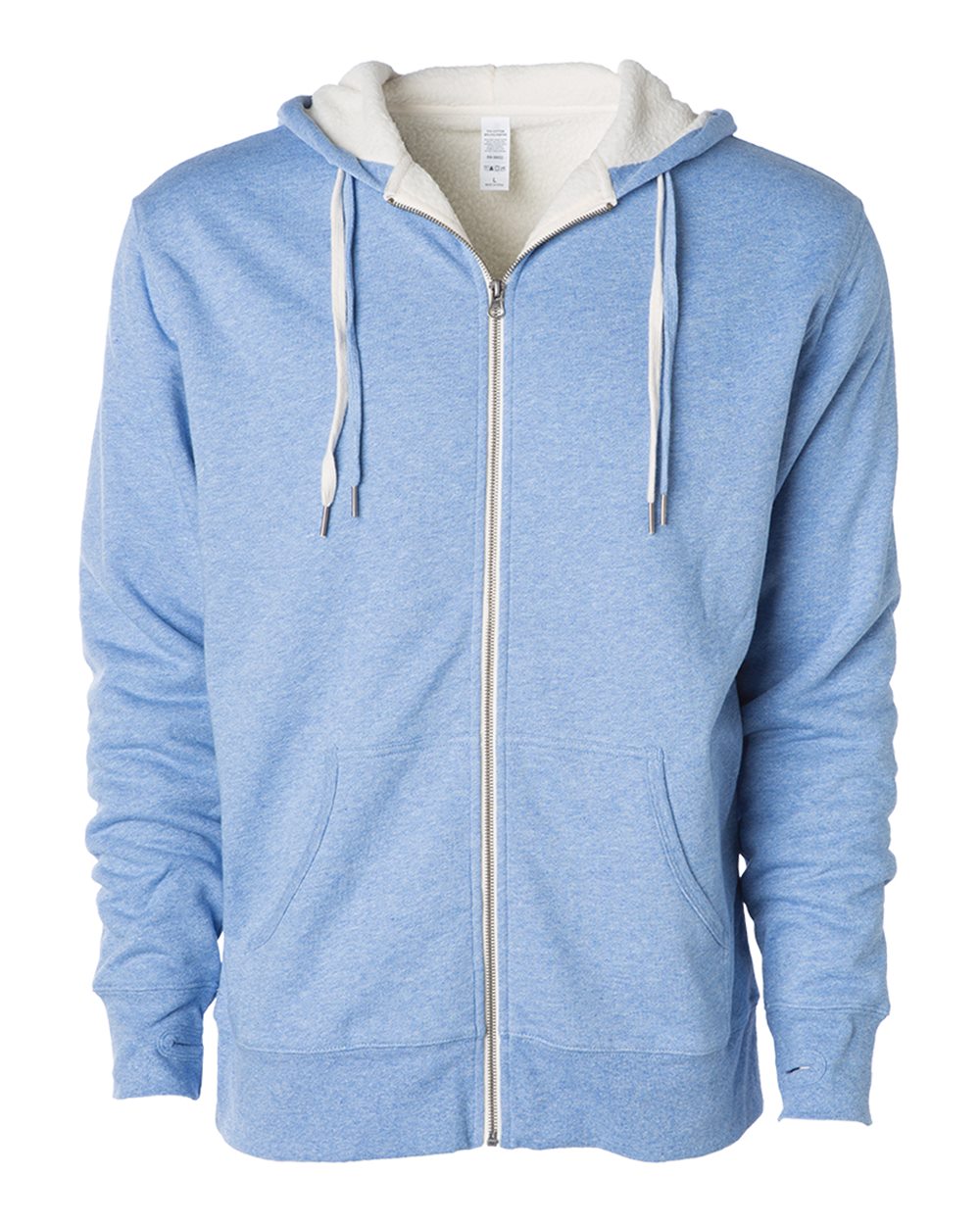 Unisex Heavyweight Sherpa Lined Heather Zip Hood
